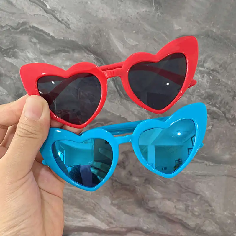 Yoovos Nova Moda De Óculos De Sol Das Crianças 2023 Vintage Menino/Menina De Óculos De Sol De Coração, Os Copos De Plástico Para A Criança Clássico Gafas De Sol