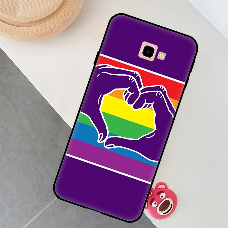 A parada do Orgulho Gay LGBT Bandeira do arco-íris Case Para Samsung Galaxy J3 J5 J7 2017 A3 A5 J1 2016 A7 A8 A9 J8 2018 J4, J6 Plus Tampa Traseira