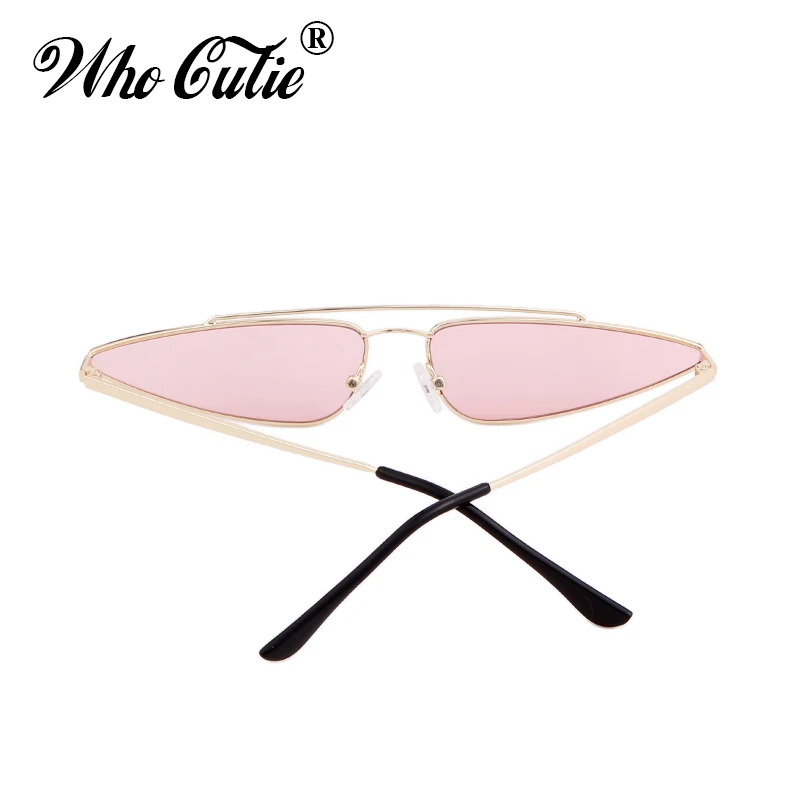 QUE GRACINHA de 90 Slim Afiada Cat Eye Retrô, Óculos de sol das Mulheres da Marca do Designer de 2018 Vintage cor-de-Rosa Amarelo Vermelho Lente de Óculos de Sol com Tons 560