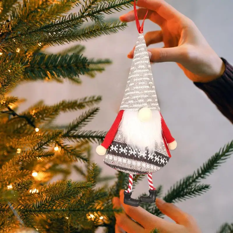 Macio Árvore De Natal Gnome Boneca Macia E Confortável, Sem Rosto De Homem Velha O Pingente Sazonal Decorações Para A Árvore De Natal Corrimão Paredes