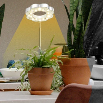 1 Peças Planta Cresça Luzes Para Plantas de Interior Espectro Completo de LED de Luz Planta Com Suporte removível