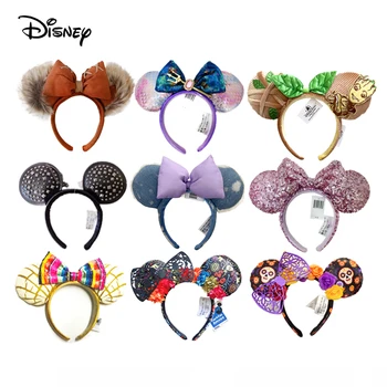 2024 Disney Mickey Mouse Cabeça Festival de Parte do Parque de Diversões Pequena Sereia Hairband Cosplay para Adultos, Crianças e Acessórios para o Cabelo
