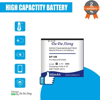 2600mAh Bateria BP-6M Para Nokia N73 N77 N93 N93S6151 6233 6234 6280 6288 9300 9300i Telefone de Substituição