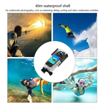 40m caixa estanque de Mergulho, Surf Câmara Capa Protetora Acessórios Compatíveis Para Insta360 X3 Câmera, Ação