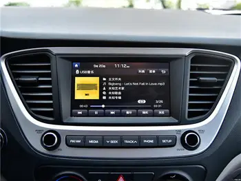 4G de RAM 1024*600 PX6 Android De 10 de DVD do Carro de Navegação GPS para Hyundai Verna Solaris 2017 auto-Rádio Estéreo Bluetooth wi-FI mapa