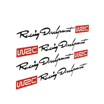 4Pcs de maçaneta Adesivos WRC Rally da Faixa de Corrida de Carro Decalques de Vinil para Ford Focus 2 3 Fiesta, Fusion, Ranger Kuga MK4
