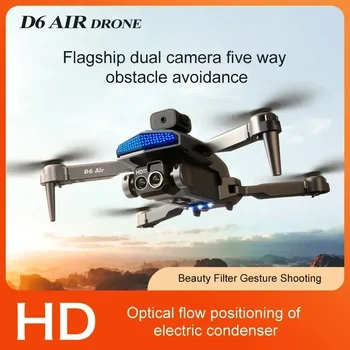 8K Profissional Dual Câmera de desvio de Obstáculos Quadcopter Fotografia Óptica Cinco Brinquedos de Presente 5000 D6 Drone