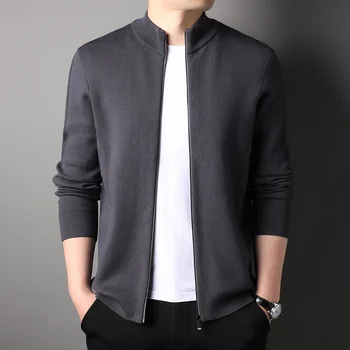 A marca de Roupa masculina da Primavera e do Outono Chegada Nova Sweatercoat Moda coreana Blusas Cardigan
