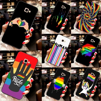A parada do Orgulho Gay LGBT Bandeira do arco-íris Case Para Samsung Galaxy J3 J5 J7 2017 A3 A5 J1 2016 A7 A8 A9 J8 2018 J4, J6 Plus Tampa Traseira