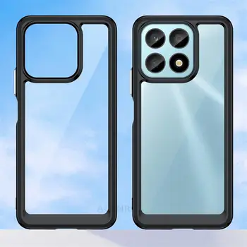 Acrílico Transparente à prova de Choque Caso Difícil Para o Huawei Honor X8a X9a X7a X8 X9 80 50 70 Pro Plus 4g 5g Tampa Traseira Em X 9 8 Honor50