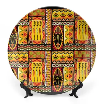 Africana Pote Elementos Históricos de Cerâmica, Placas Decorativas, Suporte de Placas de Cerâmica para um Jantar Fino, Requintado Evento, Jantar