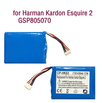 Alta qualidade Substituição da Bateria Embutido na Bateria do Li-íon Bateria 3200mAh GSP805070 para Harman Kardon Esquire 2 Edição Especial