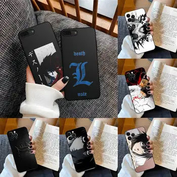 Anime Death Note L de Telefone de Caso Para o IPhone 14Plus 14 13 12 11 Pro Max Mini Xr Xs X 7 8 Plus SE2020 Macio Funda Shell Tampa