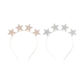 Blingbling Cristal de Cabelo Aro Tiaras para o Concurso de Baile Headband Elegante Hairband Clube Capacete Adereços Foto