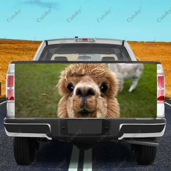 bonito alpaca animal adesivos de carros traseiras de caminhão, cauda de modificação de pintura adequado para caminhão dor carro embalagem acessórios decalques