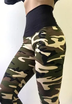 Calças de Yoga Mulheres 2023 Primavera/verão de Moda Impressão de Camuflagem Apertada Alta Cintura/quadril Levantado com o Fundo de Calças Leggings
