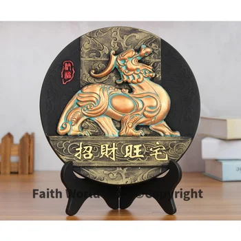 China negócios estrangeiros dom-home office eficaz Talismã de Proteção auspicioso dragão PIXIU FENG SHUI Escultura Ornamento