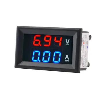 DC 100V 10/50A LCD Digital de Tensão de Corrente Testador de Medidor Ajustável Amperímetro Voltímetro do Painel de Volt AMP Detector Duplo Display de LED