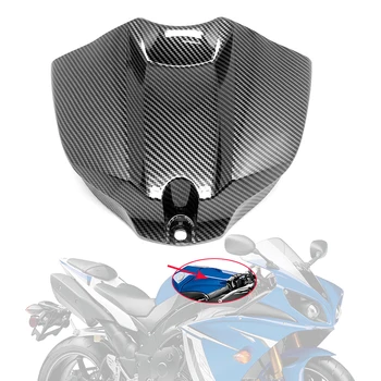 De Fibra de carbono, Tanque de Gás da Caixa de Ar Frontal Tampa Carenagem de Moto Tampa do Tanque Tampa de Proteção Para a Yamaha YZF R1 YZF-R1 YZFR1 2009-2014