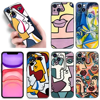 De Picasso a Arte Abstrata Pintura de Telefone Caso Para o iPhone da Apple 12 11 14 13 Mini Pro XS Max 6S 6 7 8 Mais de 5 anos X XR SE de 2020 2022 Tampa