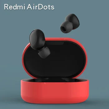 De Silicone, Fones de ouvido Casos para a Apple Airpods Xiaomi Redmi Airdots Fone de ouvido Capa 2º sem Fio Fone de ouvido Capa Protetora