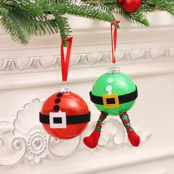 Decorações De Natal Criativo Bola Transparente Unicórnio Papai Noel Elf Desenhos Animados De Natal Bola Design Exclusivo