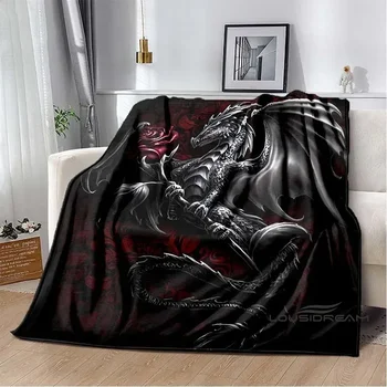 Dragão de Arte Cobertor de Impressão 3D Suave e Confortável Cobertor de Casa, Decorar o Quarto, Sala de estar, Sofá Cobertores para Camas