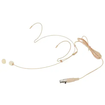 Dupla de alta Qualidade gancho de orelha Fone de ouvido Mic Headworn Microfone Sennheiser Para AKG sem Fio Bodypack de 3,5 mm 4pin