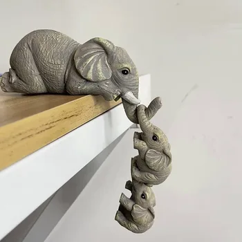 Elefante De Enfeite De Elefante Família De Simulação De Animais Dos Desenhos Animados De Trabalho Pendurado Quarto De Crianças, Acessórios Decorativos