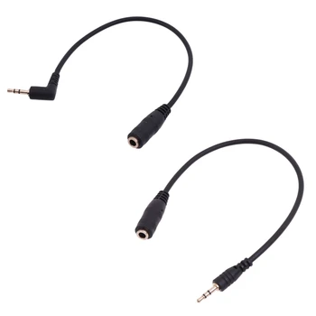 ESTD 2,5 mm para 3,5 mm Adaptador de 2,5 mm Macho de 3,5 mm Fêmea Conversor Conector folheado a Ouro para Fone de ouvido