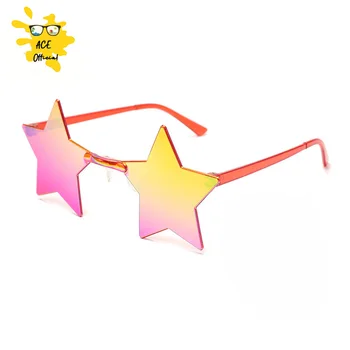 Forma De Estrela De Óculos De Sol Engraçado Pentagrama Óculos Óculos De Decoração De Natal Festa De Óculos Óculos Sem Aro