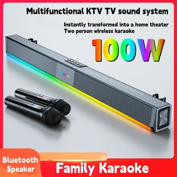 Home Theater, TV Bluetooth alto-Falante Echo Parede de Karaoke, Alta Qualidade, Alto Volume de Som Subwoofer, Sistema da caixa de som Bluetooth