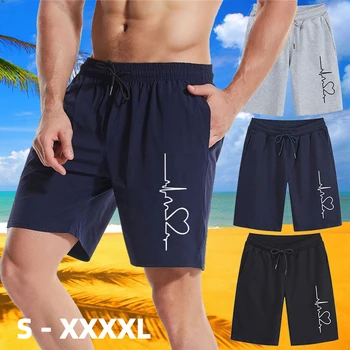 Homens shorts de Basquete casual lace-up bolso do shorts de algodão de jogging homens de calções desportivos S-4XL