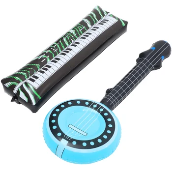 Inflável Teclado Eletrônico Banjo É Um Instrumento Musical De Disco De Hip-Hop De Fotografias Da Festa De Adereços
