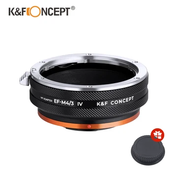 K&F Conceito EF-M4/3 IV 4 PRO para Canon EOS EF lente de montagem para Micro 4/3 de Montagem para Olympus MFT M43 Panasonnic G2/GF1 Adaptador de Lentes