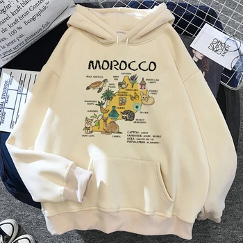 Marrocos Marrocos hoodies mulheres anime gráfico 90 roupas camisolas mulheres de 90 treino