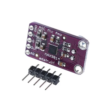 MAX9814 Amplificador de Microfone Módulo de AGC Módulo de Controle de Ganho Automático de Ataque para o Arduino MAX4466 da Placa do PWB do Kit Diy