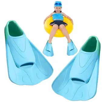 Nadadeiras Unisex Nadar Barbatanas De Mergulho Suave Para Adultos/Crianças De Mergulho Pé Nadadeiras De Natação Resistente Ao Desgaste Aqua Sapatos Para Desportos Aquáticos