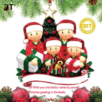 Natal Pingente de DIY Pessoal da Família Decorações de Natal Para a Casa Natal Árvore de Natal Ornamento de Suspensão Novo Ano de 2024
