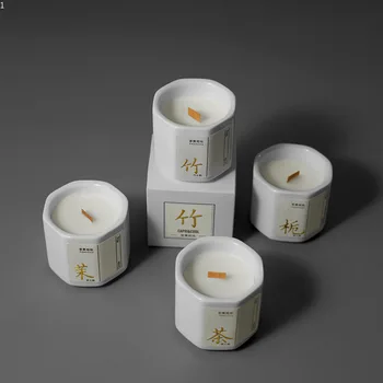 Novo Fireless Aromaterapia Vela Fragrância feito a mão Criativa de Presente com Cera de Soja Velas Perfumadas a Decoração Home