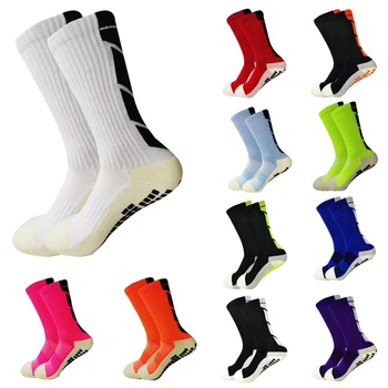 Novo meias de futebol para os homens e mulheres de esportes de meias antiderrapantes de silicone fundo de futebol, basquete aperto de meias