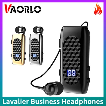 Original DR13 K55 Lavalier de Negócios Fone de ouvido Com Visor de LED do Bluetooth 5.2 Fones de ouvido sem Fio Chamada de Lembrar Vibração Fones de ouvido