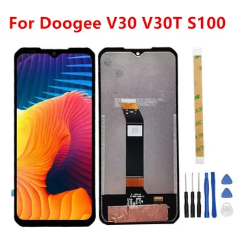 Original Para Doogee V30 V30T S100 6.58 polegadas de Telefone Celular FHD+ Tela LCD Touch screen Digitalizador Assembly Vidro de Substituição do Reparo