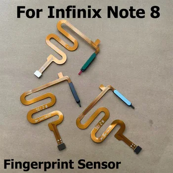 Original Para Infinix Nota 8 X692 Botão Home de Volta Toque ID do Dedo Scanner Sensor de impressão digital, cabo do Cabo flexível