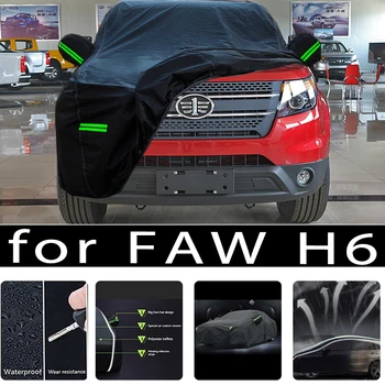 Para FAW H6 Exterior Completa de Proteção de Automóvel Cobre de Neve Cobrir as Sombras Impermeável, Dustproof Exterior acessórios do Carro