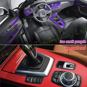 Para o BMW Z4 E89 2009-2016 Carro-Estilo 3D/5D Fibra de Carbono Interior do Carro do Centro da Consola de Cor Molde Adesivo Decalques Acessórios