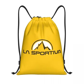 Personalizada La Sportiva Logotipo Drawstring Sacos para Compras Yoga Mochilas Mulheres Homens Escalada Ginásio de Esportes Sackpack