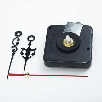 Preto Contínuo Varrer Relógio de Quartzo Movimento Kit DIY Relógio de Substituição Kit DIY Eixo de Ajuste Para o 20mm Dimensão 5.6x5.6x1.6cm 1pc