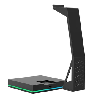 QUENTE-RGB Fone de ouvido para Jogos Stand Com a Imprensa Base de Luz HUB USB 2.0 Porta de Expansão Para o Jogo de PC com Leitor de Acessórios