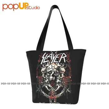 Slayer Demoníaca Admat Rock Banda De Metal Bonito Bolsas Portátil Shopping Bag Bolsa De Armazenamento